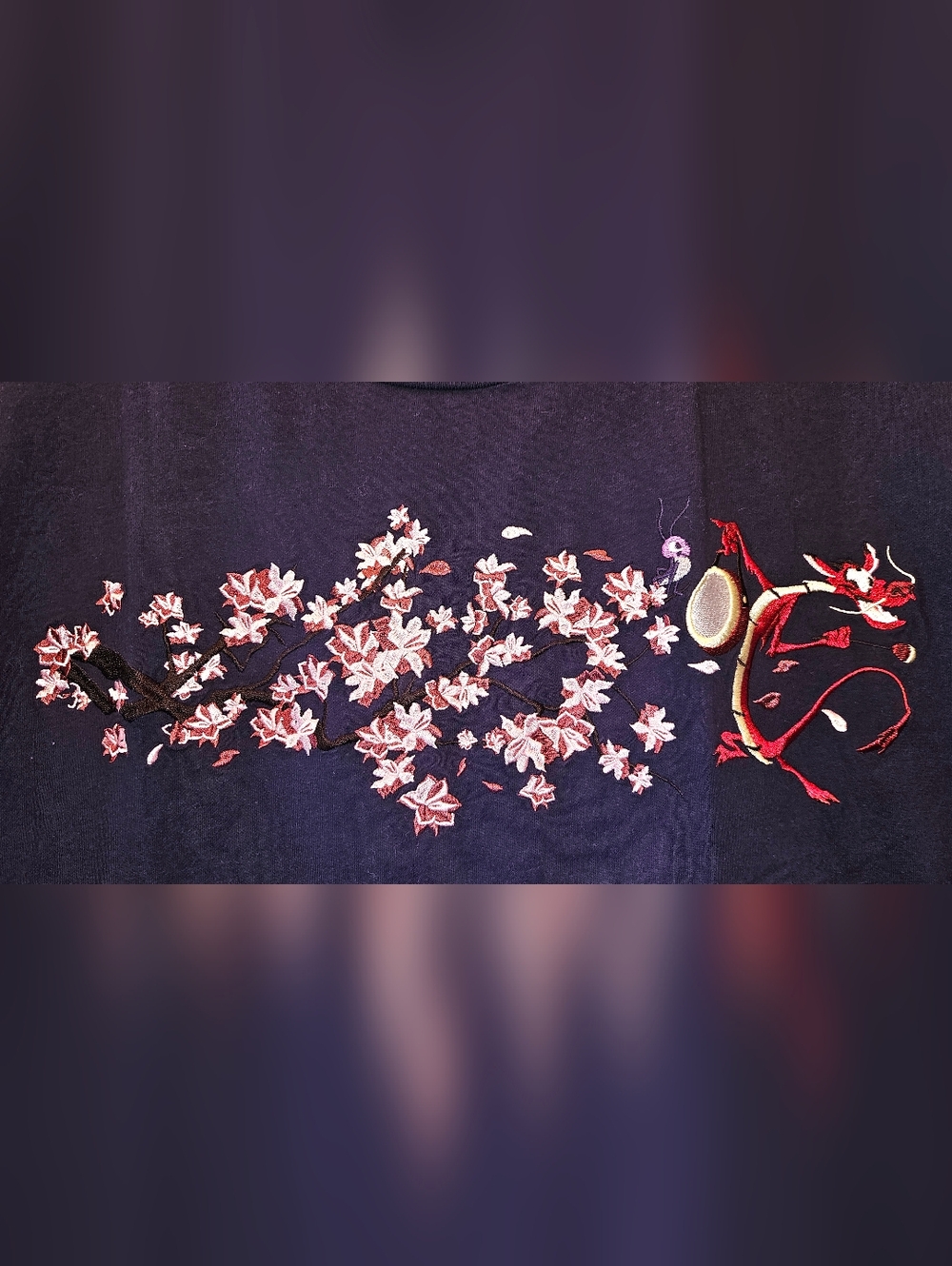 Disney Mulan Mushu Floral Women's Plus Size T-Shirt - Picture 3 of 6